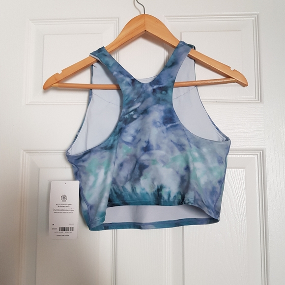 Athleta Tie Dye Crop Bra Top Medium - Picture 2 of 4